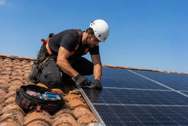 Maintenance et monitoring de panneaux solaires à Saint-Jean-de-Boiseau